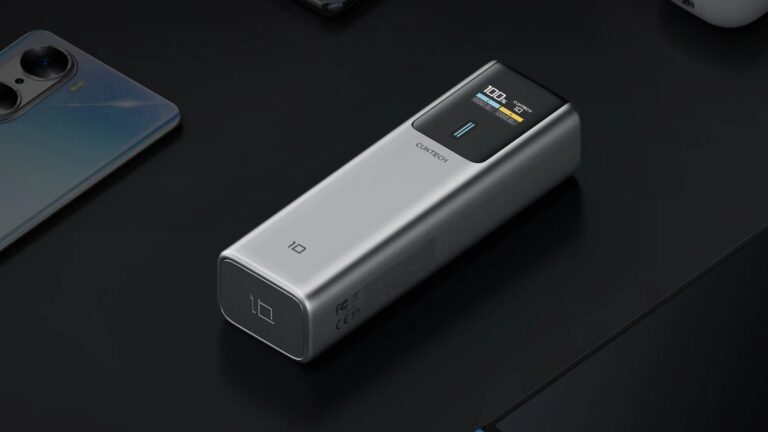 CUKTECH 10 Power Bank: 10000mAh Portable Charger with Smart TFT Display on Gadget Flow