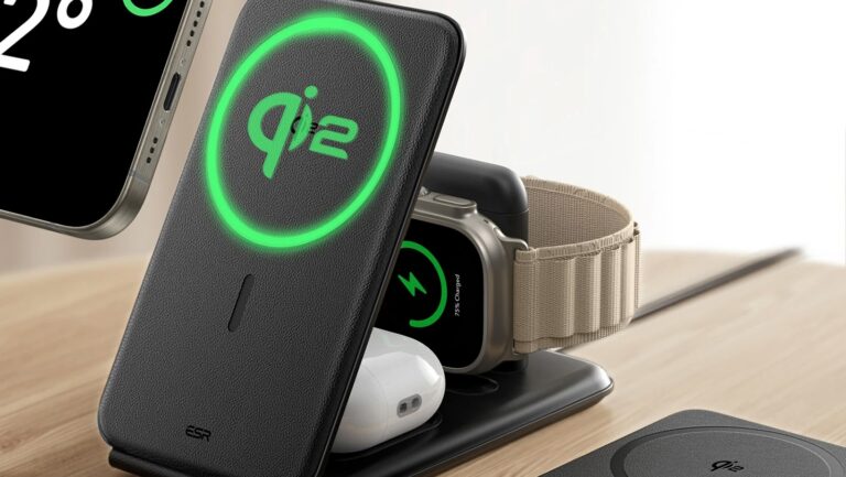 ESR Qi2 3-in-1 Apple wireless charging station is for staying powered wherever you roam