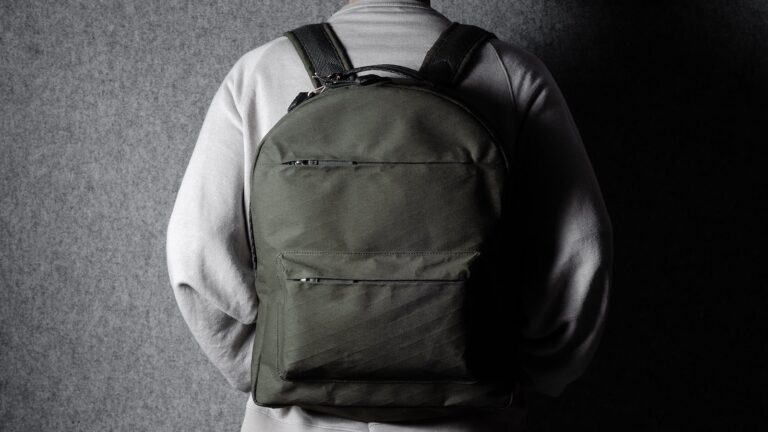 Misfit Backpack: Slim Bag with Weatherproof Cotton Laminate by Hardgraft on Gadget Flow