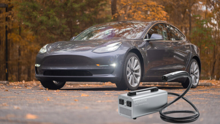 Leyoutime Power Share Outlet for Tesla Model 3&Y with a Plug & Play Layout on Gadget Flow