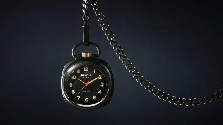 Shinola Elijah McCoy Mechanic Pocket Watch with Meticulous Craftsmanship on Gadget Flow