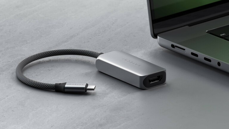 Satechi USB-C To HDMI 2.1 8K Cable connects your USB-C device to the newest HDMI tech