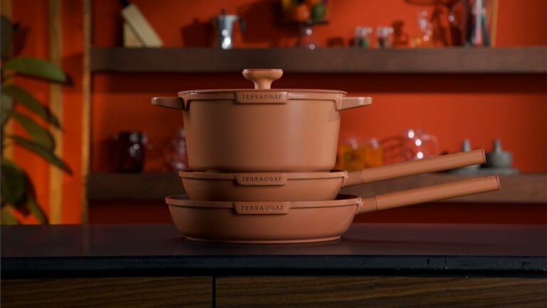 Terracoat PFOA-free nonstick cookware makes food prep safe, convenient, and healthy